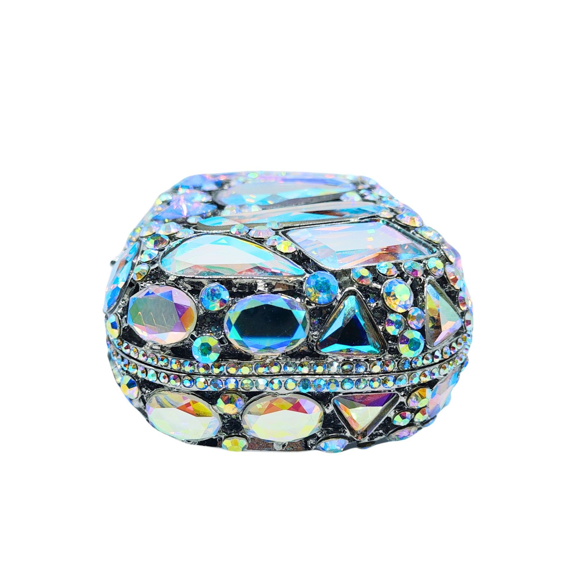 Diamond-Encrusted Evening Bag Glass Diamond Womens Clutch