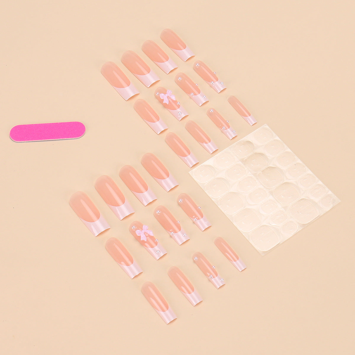 Pearl Bow Nail Sticker