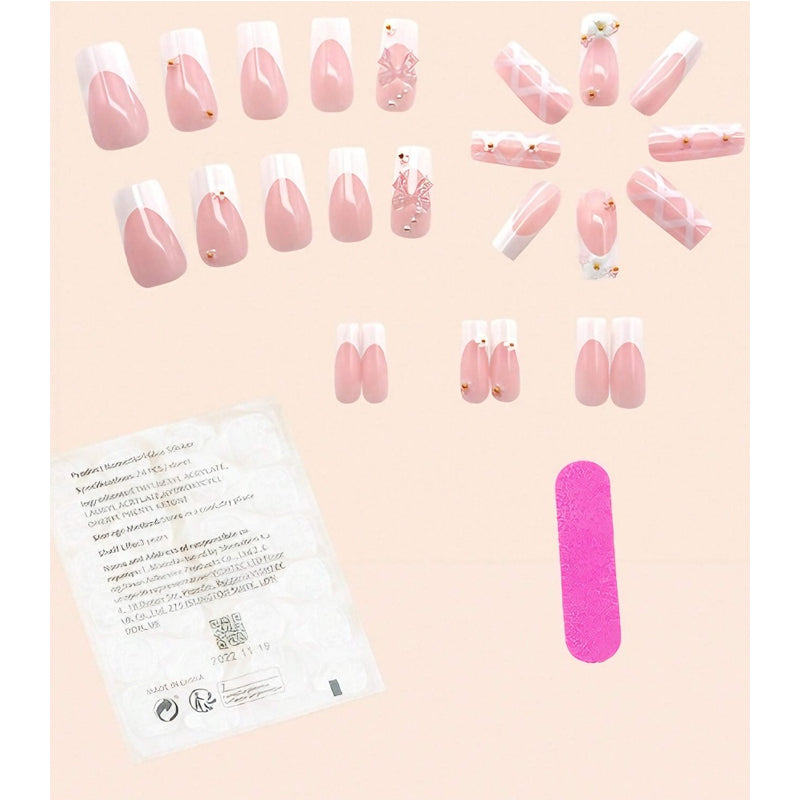 24pcs Planet Star Nails