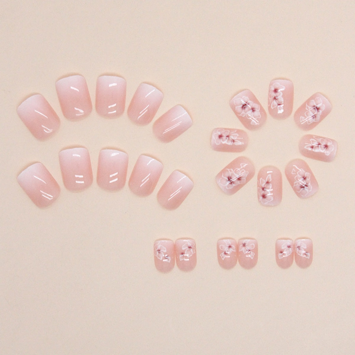 White Flower Fairy Nails