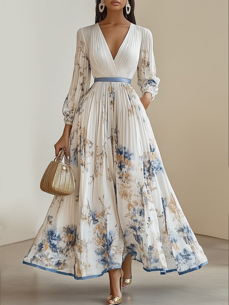 Print Holiday Dress