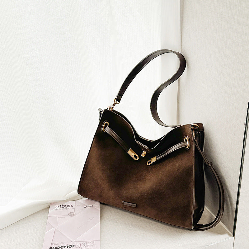 Casual Stylish High-capacity Matte Leather Bag