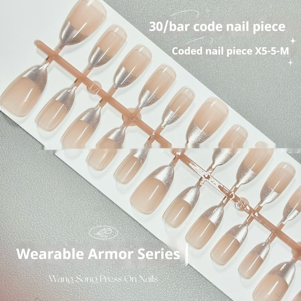 Silver Star Cat Eye Nails