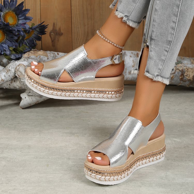 Summer Wedge Hollow Sandals