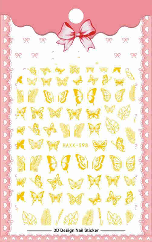 Black Butterfly Nail Stickers