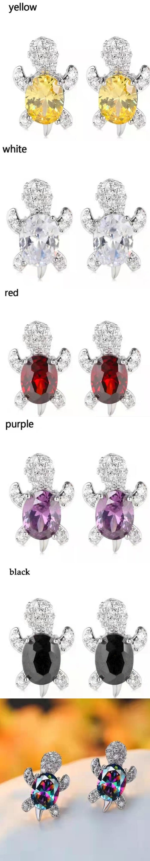 Cute Little Animal Niche Design Earrings Jewelry Stud Earrings