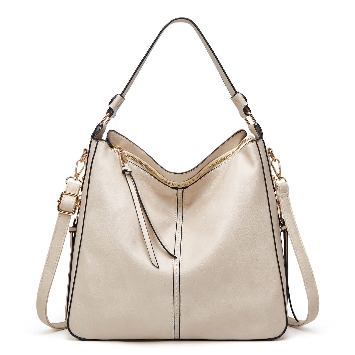 Hobo Zipper Bucket Bag
